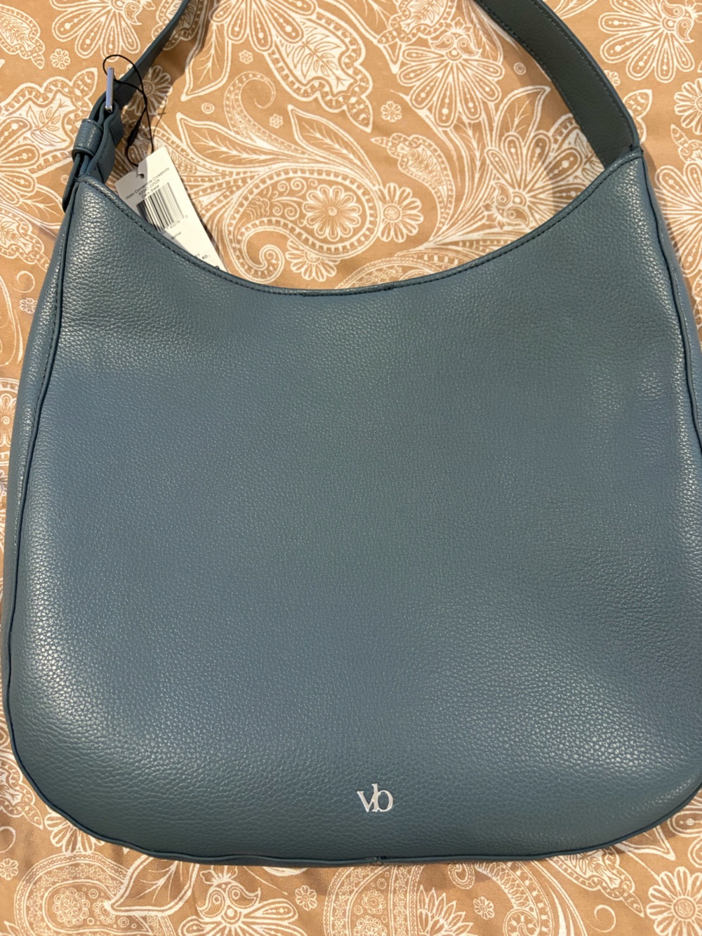 Vera Bradley Outlet Hobo Convertible Crossbody in Faux Leather Dark Slate NWT